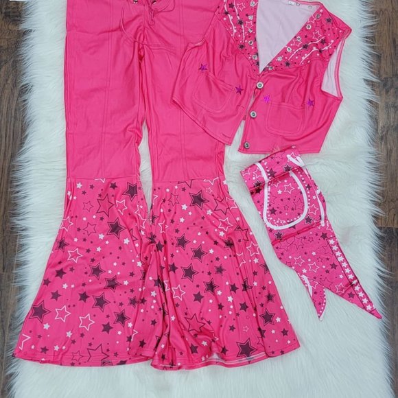 BARBIE Cowgirl Holloween Costume 2023 Movie - Picture 3 of 5